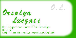 orsolya luczati business card